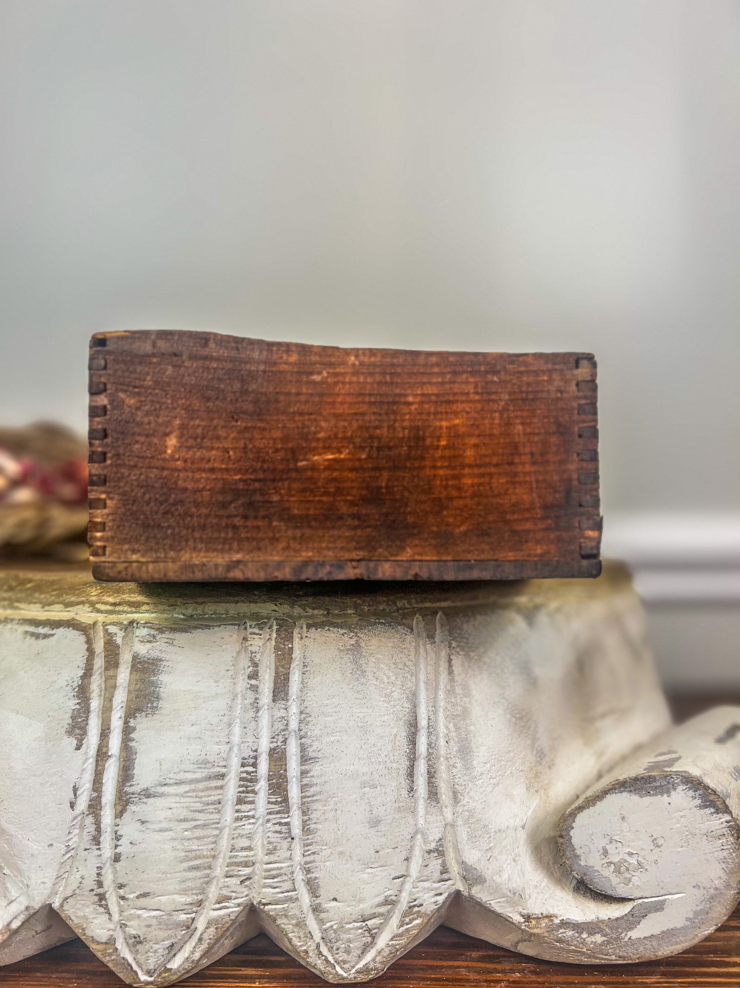 Vintage U.S. Chocolates wood crate