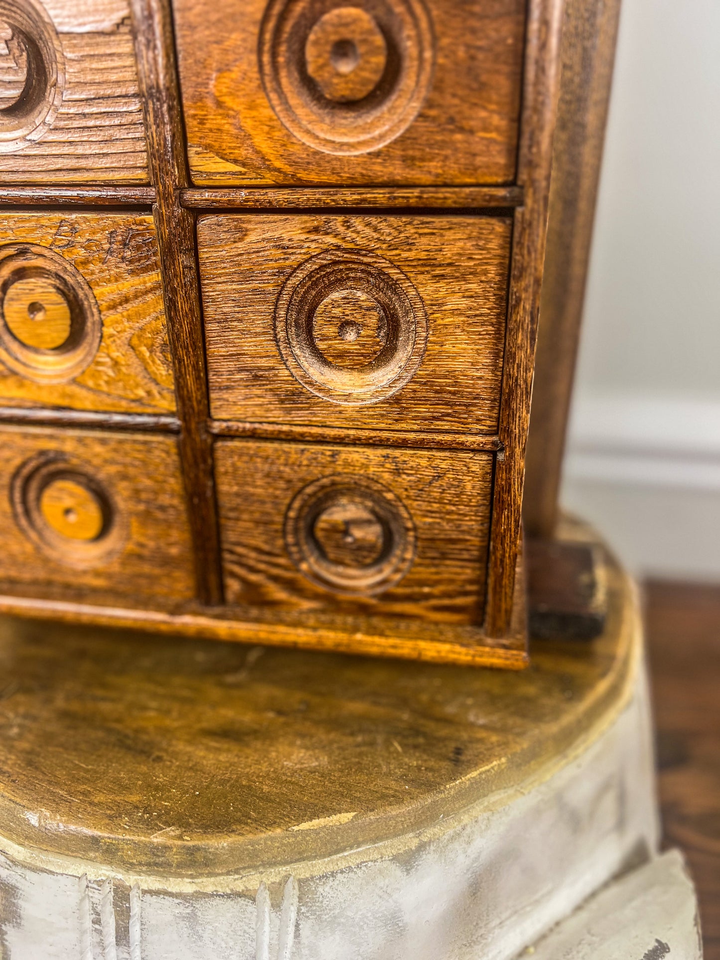 Vintage wall mount spice rack