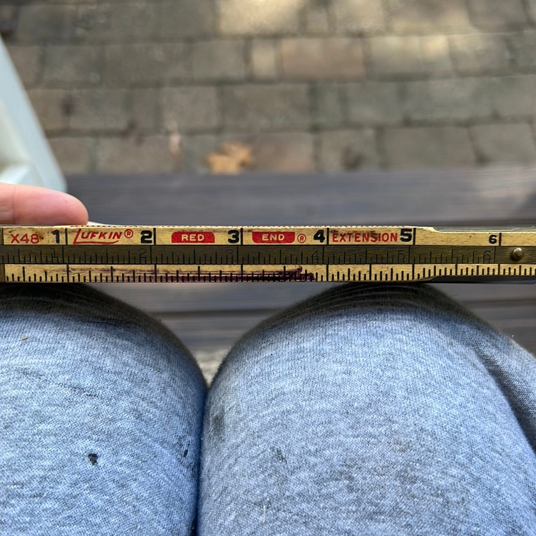 vintage fold out ruler