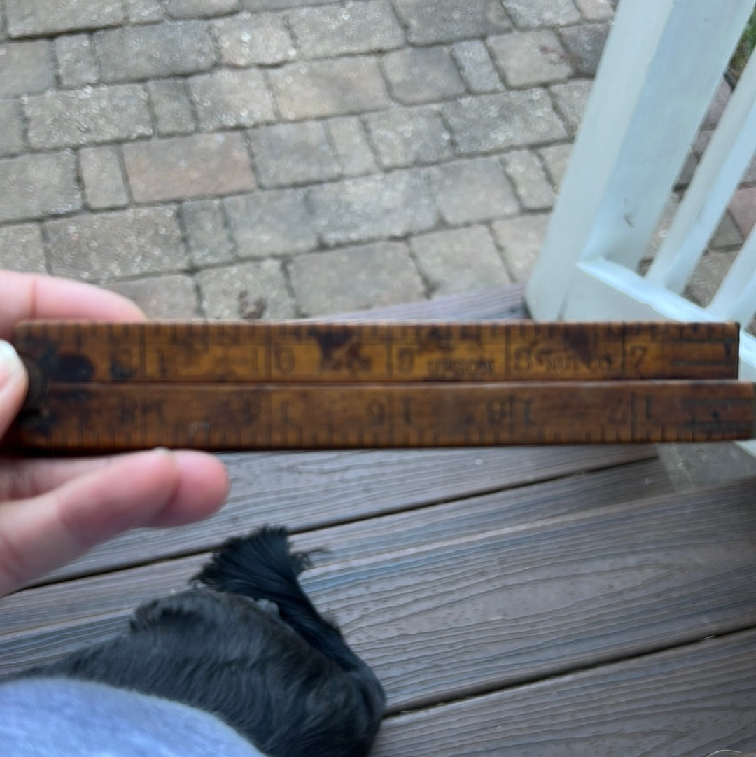 Vintage fold out ruler