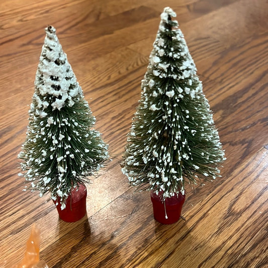 Vintage bottle brush trees