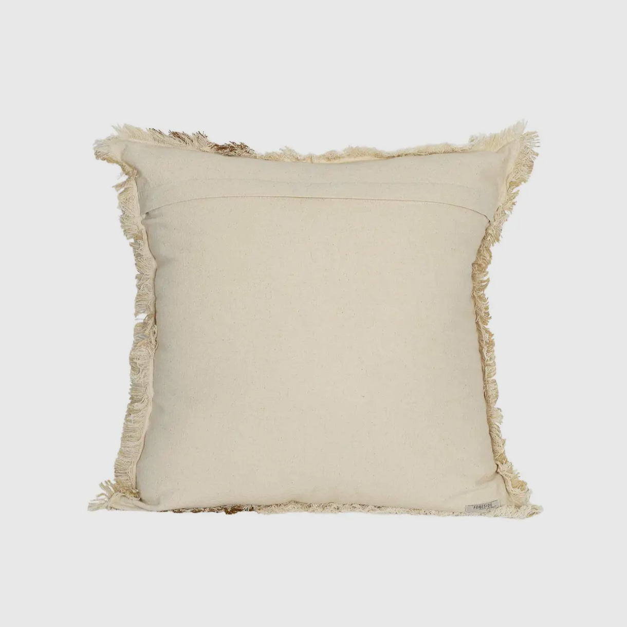 Edaline Browned Striped Throw Pillow- 20"x20"