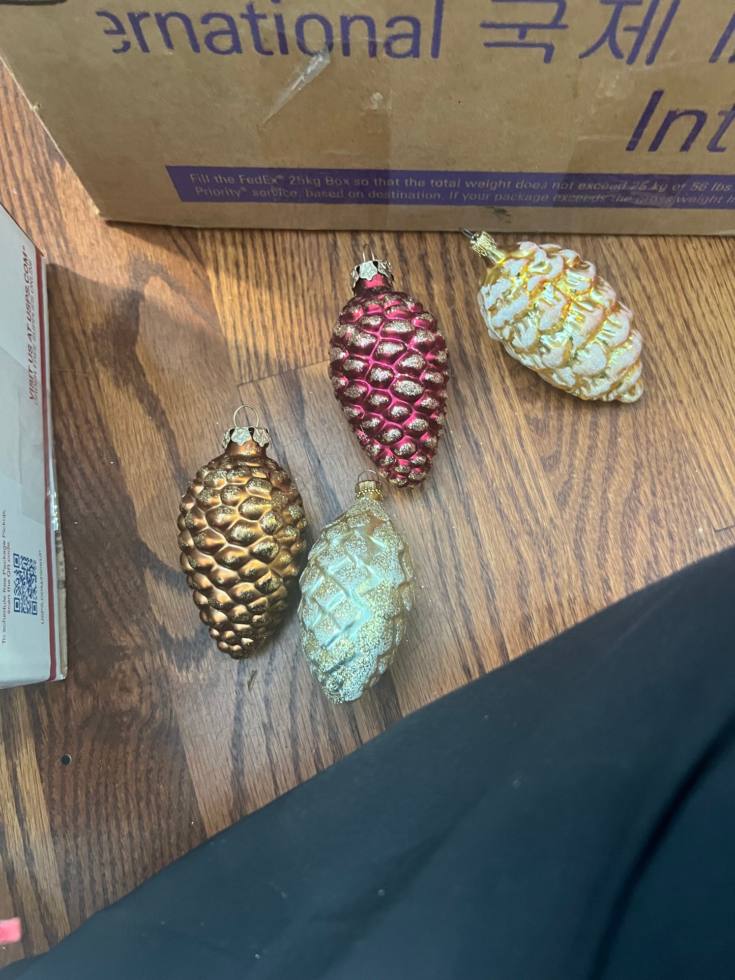 Vintage Mercury Glass Pinecone