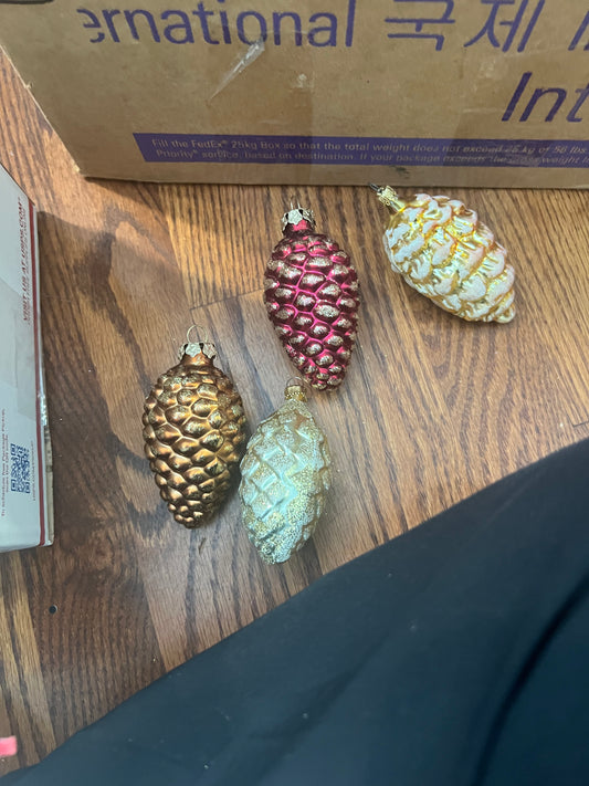 Vintage Mercury Glass Pinecone