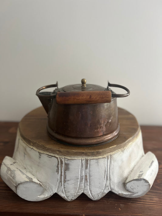 Vintage Vermont hand hammered copper tea kettle