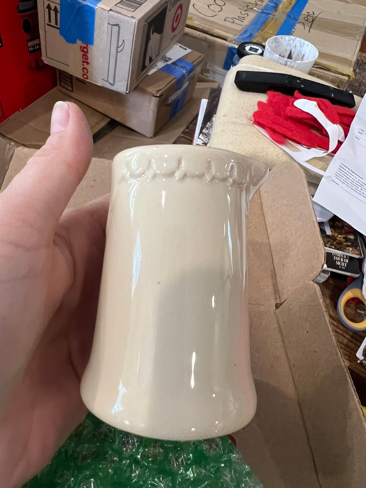 Vintage stoneware creamer