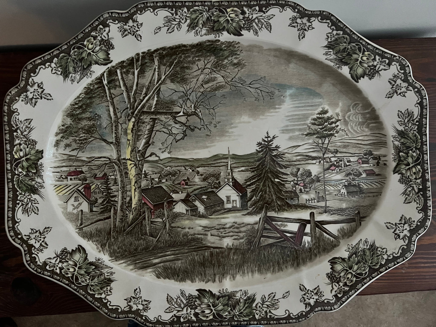 Vintage Johnson Brothers Friendly Village Platter