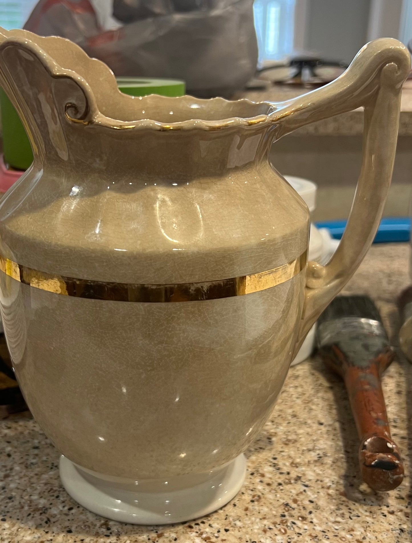 Vintage Dakota Gold Trimmed Pitcher